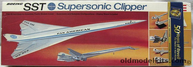 Revell 1/200 Boeing 2707 SST Supersonic Clipper - Pan Am 2 Kits, H263-300 plastic model kit